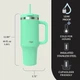 Термочашка с соломинкой Contigo 40oz Streeterville Tumbler Stainless Steel 1.18 л Reef - изображение 7