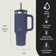 Термочашка с соломинкой Contigo 40oz Streeterville Tumbler Stainless Steel 1.18 л Indigo - изображение 9