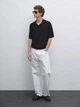 Поло мужское Massimo Dutti knit cotton L темно-синий - изображение 2