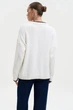 Светр з принтом S012 2508369192110 L/XL Молочний - изображение 4