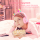 Навушники ONIKUMA Bluetooth Gaming CAT with LED B90 Pink - изображение 3