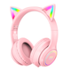 Навушники ONIKUMA Bluetooth Gaming CAT with LED B90 Pink - изображение 1