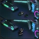 Сверхлегкая геймерская мышка Attack Shark X11 Черная (Bluetooth / 2.4G / Type-C) с RGB+ Грипсы - изображение 2