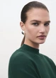 Джемпер женский с высоким воротником MANGO 17007801 Изумрудный XS KL09061X - изображение 2