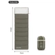 Спальник з капюшоном Naturehike LD350 CNK2300SD016, темно-зелений - изображение 4