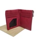 Шкіряний гаманець Genuine Leather бордовий 1835-166 d.red - изображение 4