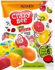 Набір із 4 шт. Конфети Roshen Crazy Bee Fruity фруктові желе з начинкою 1 кг 1000 г - зображення 1