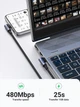 USB-C кабель USB-C Ugreen US335 100 Вт, кут 90 градусів, для iPhone 17/17 Air/17 Pro/17 Pro Max/16, MacBook Pro 2022, iPad Pro 2022, Samsung Galaxy S25/S24/Z Fold, Google Pixel, Switch, 1м Black (70696) - зображення 6