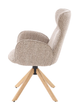 Крісло для відпочинку Halmar V-CH-K/585-KR-C.BEŻOWY/D.NATURALNY Обертове Бежеве (5905248136564) - зображення 5