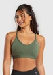 Спортивный топ Gymshark b2a7ec58 XS хаки (100006073) - изображение 1