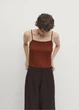 Топ з віскози Massimo Dutti 6235521670c58 M коричневий (100006064) - зображення 2