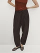 Топ з віскози Massimo Dutti 6235521670c58 M коричневий (100006064) - зображення 4