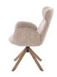 Krzesło do kuchni i salonu Halmar V-CH-K/585-KR-C.BEŻOWY/J.ORZECH Obrotowe Beżowe Jasny orzech (5905248136571) - obraz 5