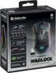 Мишка Defender Warlock GM-709L RGB ігрова, бездротова 2400dpi., 7кн., чорна - зображення 8