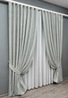 Комплект готових штор VR-Textil Льон мармур Pavliani ХО № 1911ш Світло-сірий 100х280 см 2 шт (31-973) - зображення 3