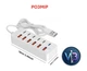 12-Портова USB зарядна станція 66Вт- Мультифункціональний хаб 6 USB + 6 TYPE-C PD - изображение 2
