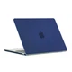 Чехол HardShell Matte Case для MacBook Air 13.6 2022-2026 M2/M3/M4/M5 A2681/A3113/A3240/A3449 — Navy blue темно синяя матовая защитная накладка - изображение 4