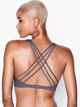 Жіночий спортивний топ Victoria's Secret Strappy Back Light, S, сірий - зображення 2