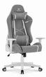 Геймерське крісло Hell's Chair HC-2001 Grey White - зображення 1