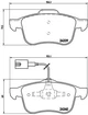 Тормозные колодки дисковые передние Brembo (P23103) - изображение 1