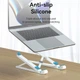 Подставка для ноутбука Vention Laptop X-type Stand ABS до 17.3" 83-170 мм складная конструкция (DAD3C553C990) - изображение 4