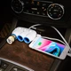 Автомобільний зарядний пристрій розгалужувач HOCO C1 dual USB triple cigarette 3in1 White - зображення 6