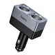 Автомобільний зарядний пристрій розгалужувач HOCO Z65 Smart dual cigarette lighter car charger 240W Black - зображення 4