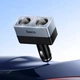 Автомобільний зарядний пристрій розгалужувач HOCO Z65 Smart dual cigarette lighter car charger 240W Black - зображення 7