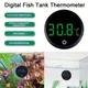 Цифровой термометр для аквариума Aquatherm LED наружный самоклеящийся, черный - изображение 6