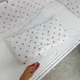 Защитный бортик 180х30 см в кроватку для девочки Oh My Kids "Сердечки" красный - изображение 5
