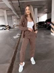 Жіночий прогулянковий велюровий костюм (сорочка+штани) Uaclothes 42-46 Капучино (like36927-173541360) - зображення 2