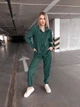 Жіночий прогулянковий велюровий костюм (сорочка+штани) Uaclothes 48-50 Зелений (like36931-173581371) - зображення 1