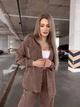 Жіночий прогулянковий велюровий костюм (сорочка+штани) Uaclothes 42-46 Капучино (like36927-173541360) - зображення 5