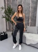 Жіночий велюровий костюм (кофта+топ+штани) Uaclothes 42-44 Графітовий (like36934-173611349) - изображение 2