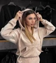 Жіночий велюровий костюм (кофта+топ+штани) Uaclothes 42-44 Бежевий (like36935-173621349) - изображение 4