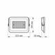 Прожектор Videx LED 50W 5000K 220V (VL-F2e-505W) VIDEX VL-F2e-505W 963182 - зображення 4