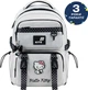 Рюкзак школьный Kite 1022M Hello Kitty для девочки Серый 39x28x12.5см 13 л легкий Ортопедический 1-4 класс спинка Ergo Kids (HK26-1022M) - изображение 2