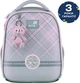 Рюкзак шкільний Kite Education 555S для дівчинки Сірий 36.5x27x15.5см 14 л Ортопедичний каркасний 1-4 клас спинка Ergo Kids (K26-555S-1) - зображення 2