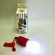 Декоративный светильник светодиодная лампочка на шнурке от батареек UKC Led lamp 15418 красный - изображение 6