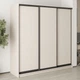 Шкаф-купе трехдверный MebelStar Стандарт BG 3ДСП 210x45x210 см Кашемир (MBS-8259) - изображение 1
