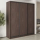 Шкаф-купе трехдверный MebelStar Комбо BG 3ДСП 210x60x240 см Дуб ристрето (MBS-9541) - изображение 1