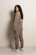 Жіночі штани з трикотажу Теді Seventeen XXL-3XL Коричневий (2000000185309) - изображение 3