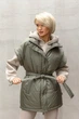 Жіночий утеплений жилет оверсайз з плащівки Seventeen XXL-3XL Оливковий (2000000182223) - зображення 5