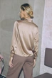 Жіноча сорочка з шовку Армані зі зйомним коміром Seventeen XXL-3XL Коричневий (2000000200446) - зображення 5