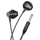 Дротові навушники з мікрофоном Hoco M125 Smart Metal Universal 3.5 mm 1,2 м Чорні - зображення 3