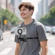 Держатель для телефона на шею Hoco K31 магнитный black gray - изображение 2