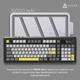 Клавіатура Ajazz AK980 V2 Maillard Switch Wireless/Bluetooth/USB UA Black/Grey/Yellow (AK980-V2-M-BGY) - зображення 2