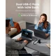 Зарядное устройство Anker Laptop GaN 140W 3xUSB-C PD3.1 + USB-A + display + cable Black (B2697GZ1) - изображение 3