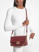 Женская сумка Michael Kors Sonia Medium Leather Shoulder Bag (вишневая) - изображение 3