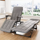 Розкладне крісло ліжко з вбудованим матрацом LEOBRO Grey LB-FCB-G3-GRY 178 х 66 х 98 см, з регулюванням спинки, сіре - зображення 2
